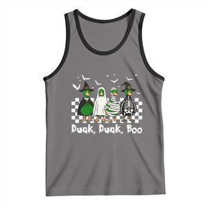 Halloween Duck Duck Boo Tank Top Funny Spooky Gift TS12 Deep Heather Black Print Your Wear