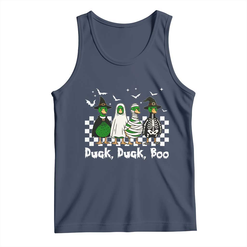 Halloween Duck Duck Boo Tank Top Funny Spooky Gift TS12 Navy Print Your Wear