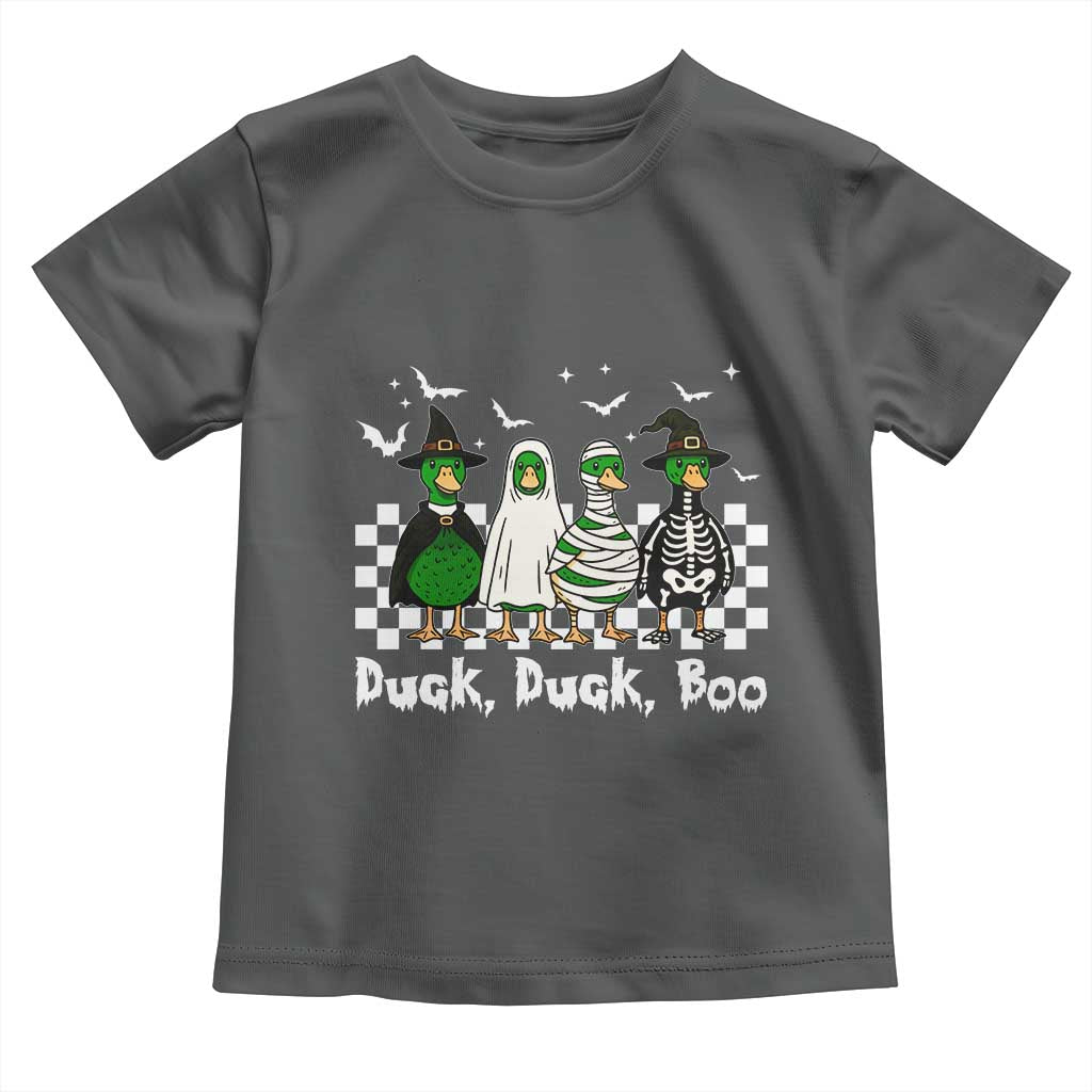 Halloween Duck Duck Boo Toddler T Shirt Funny Spooky Gift TS12 Dark Heather Print Your Wear