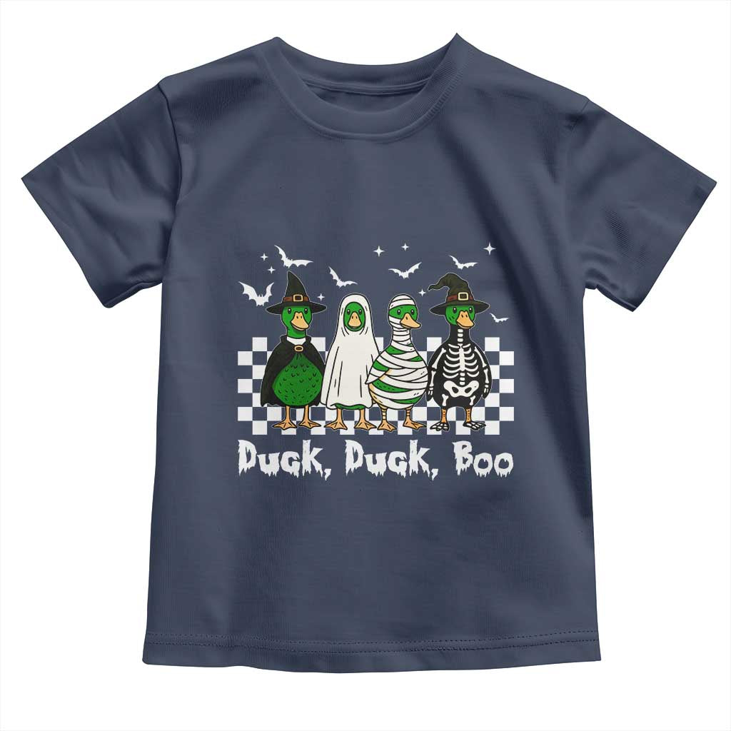 Halloween Duck Duck Boo Toddler T Shirt Funny Spooky Gift TS12 Navy Print Your Wear