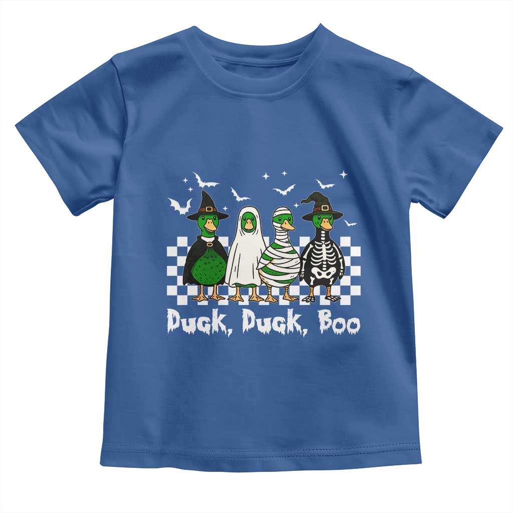 Halloween Duck Duck Boo Toddler T Shirt Funny Spooky Gift TS12 Royal Blue Print Your Wear