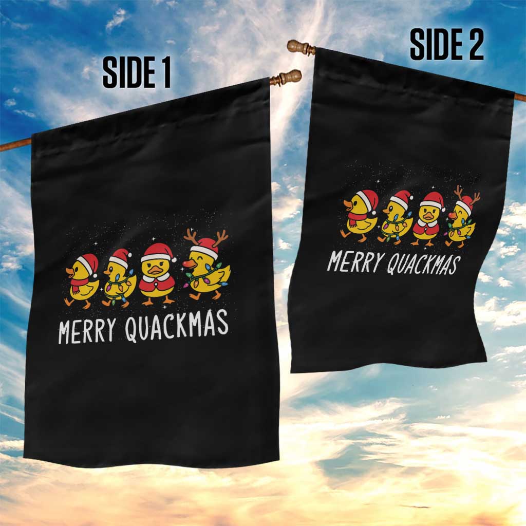 Funny Christmas Duck Garden Flag Merry Quackmas Gift TS12 Print Your Wear