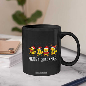 Funny Christmas Duck Coffee Mug Merry Quackmas Gift TS12 Print Your Wear