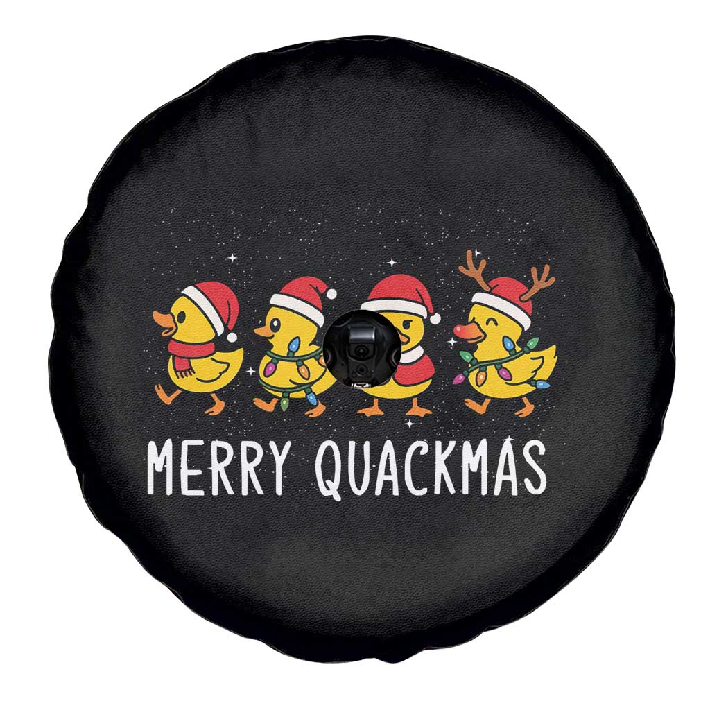 Funny Christmas Duck Spare Tire Cover Merry Quackmas Gift TS12 Print Your Wear