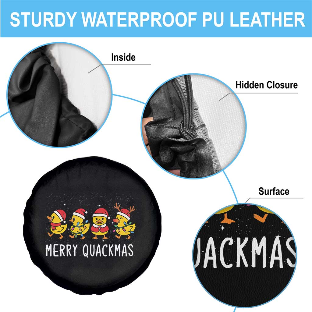 Funny Christmas Duck Spare Tire Cover Merry Quackmas Gift TS12 Print Your Wear