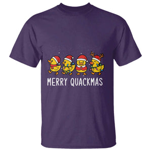 Funny Christmas Duck T Shirt Merry Quackmas Gift TS12 Purple Print Your Wear