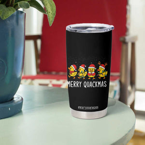 Funny Christmas Duck Tumbler Cup Merry Quackmas Gift TS12 Print Your Wear