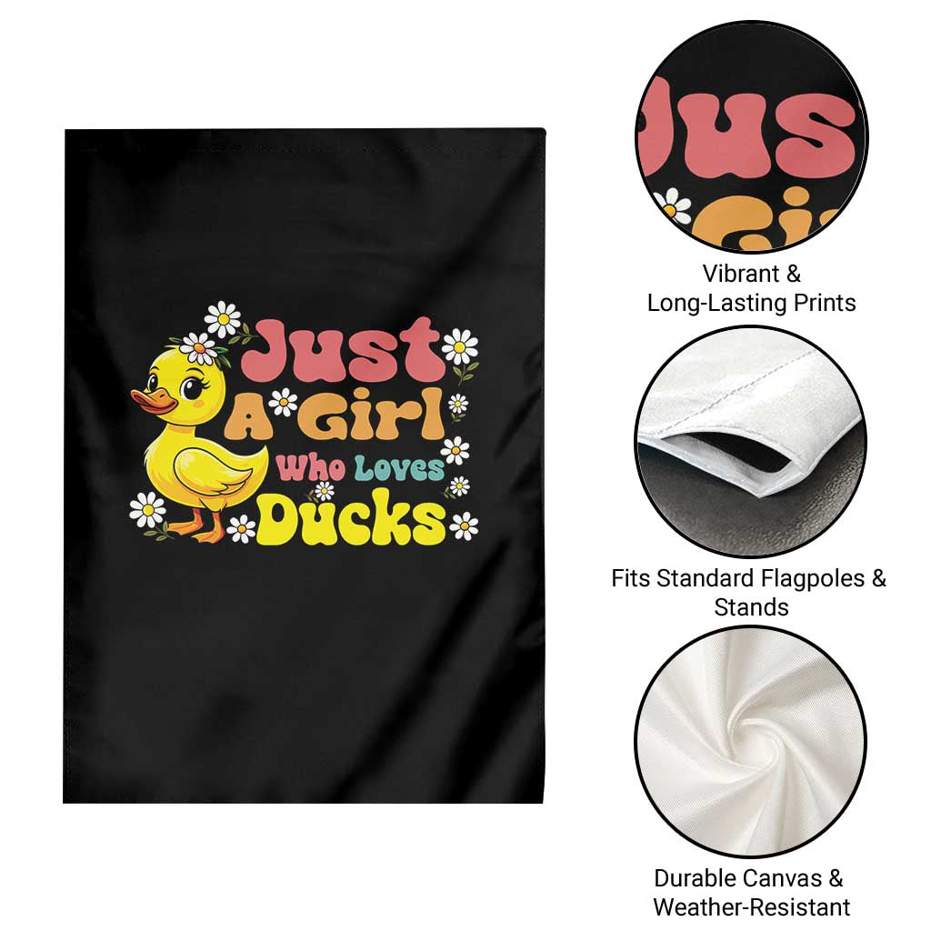 Duck Lover Gift Garden Flag Just A Girl Who Loves Ducks TS12 Print Your Wear