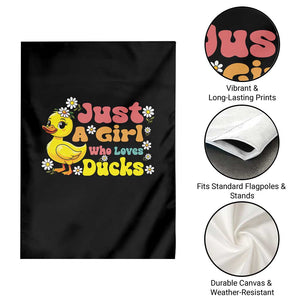 Duck Lover Gift Garden Flag Just A Girl Who Loves Ducks TS12 Print Your Wear