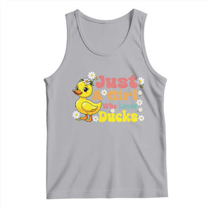 Duck Lover Gift Tank Top Just A Girl Who Loves Ducks TS12 Athletic Heather Print Your Wear