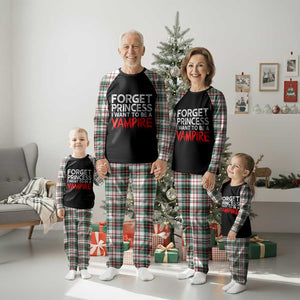 Forget Princess I Want To Be A Vampire Plaid Pajama Set Gothic Girl Spooky Halloween Gift TS12 Christmas Plaid Print Your Wear