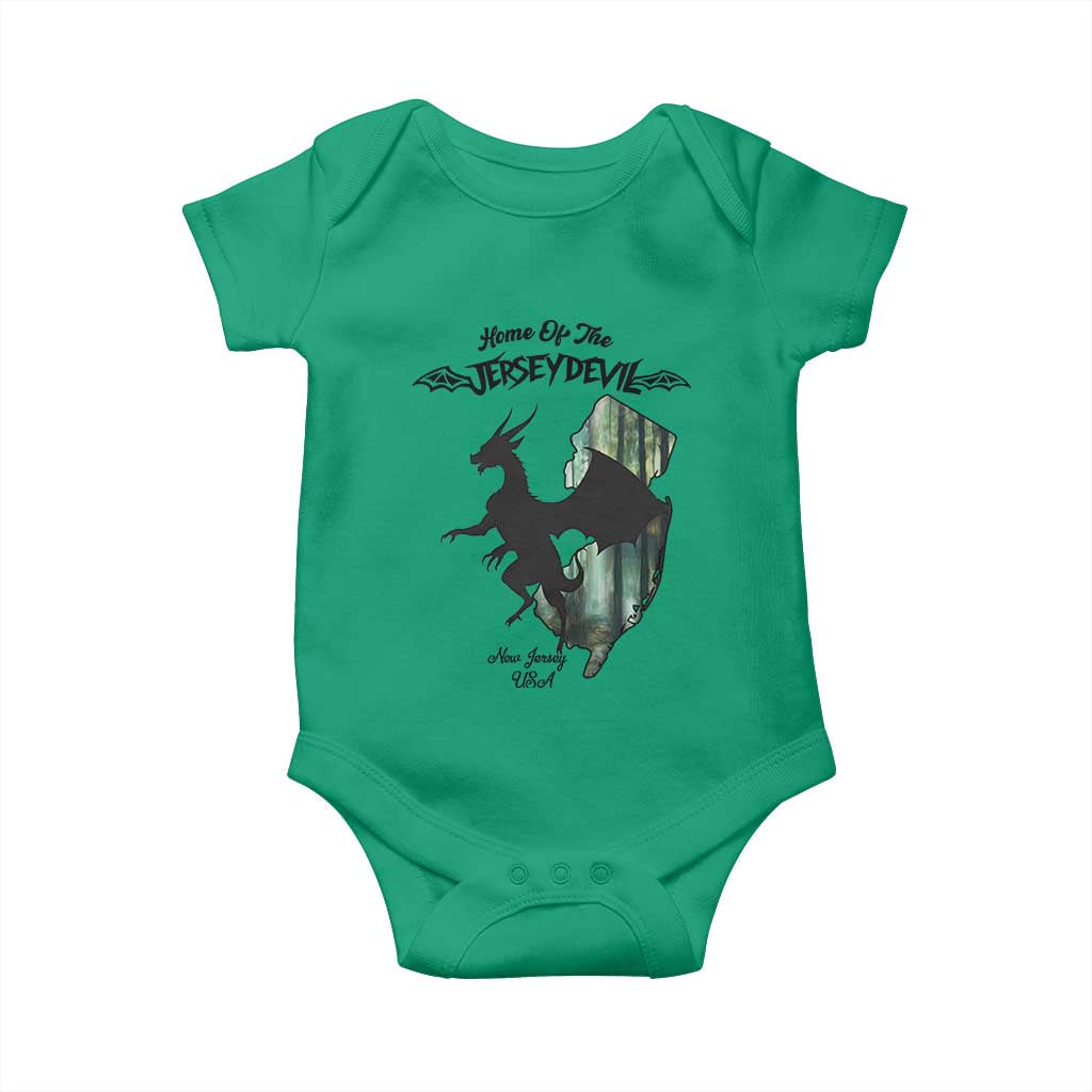 Home Of The Jersey Devil Baby Onesie Cryptid Gift TS12 Irish Green Print Your Wear