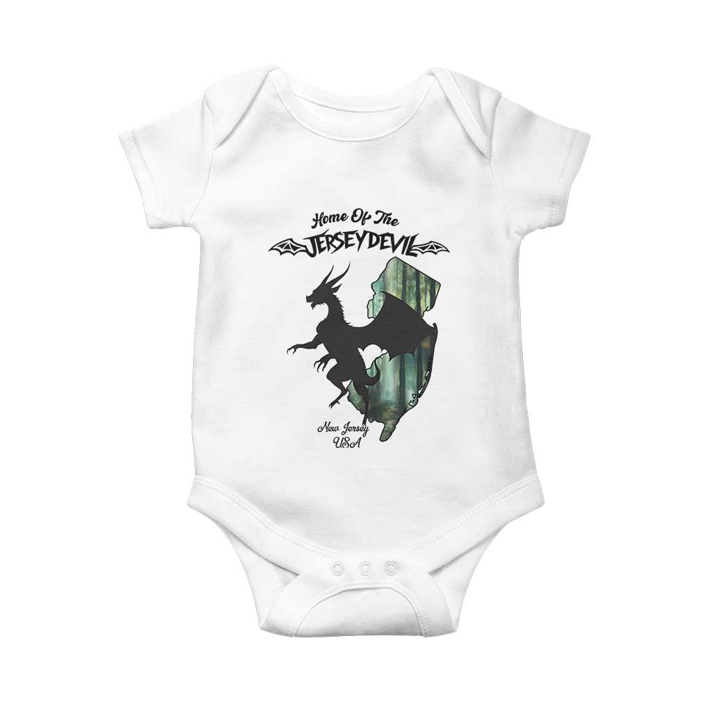 Home Of The Jersey Devil Baby Onesie Cryptid Gift TS12 White Print Your Wear