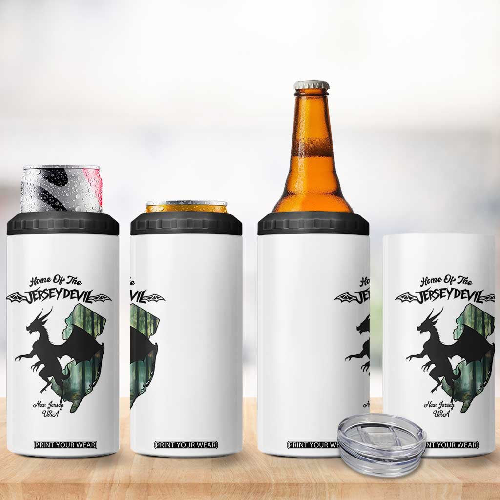 Home Of The Jersey Devil 4 in 1 Can Cooler Tumbler Cryptid Gift TS12 Print Your Wear