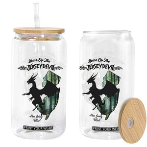 Home Of The Jersey Devil Glass Can Cryptid Gift TS12 Print Your Wear