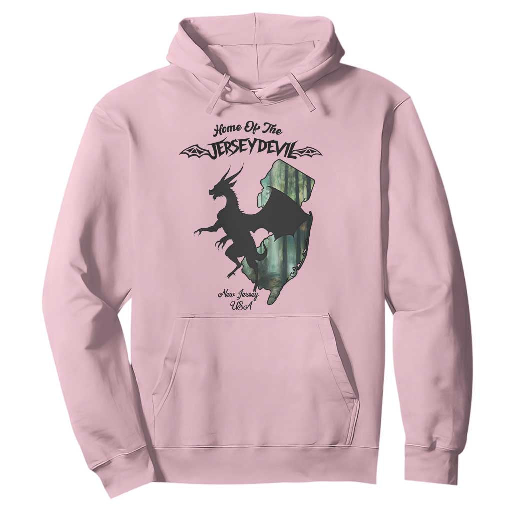 Home Of The Jersey Devil Hoodie Cryptid Gift TS12 Light Pink Print Your Wear