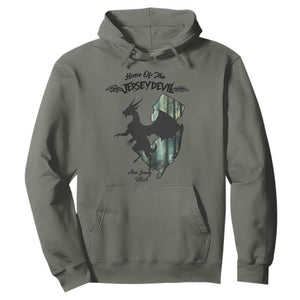 Home Of The Jersey Devil Hoodie Cryptid Gift TS12 Military Green Print Your Wear