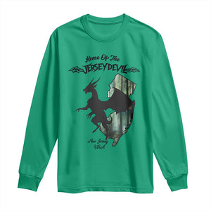 Home Of The Jersey Devil Long Sleeve Shirt Cryptid Gift TS12 Irish Green Print Your Wear