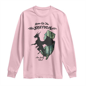 Home Of The Jersey Devil Long Sleeve Shirt Cryptid Gift TS12 Light Pink Print Your Wear