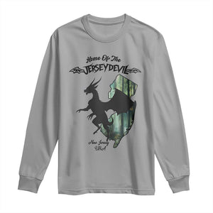 Home Of The Jersey Devil Long Sleeve Shirt Cryptid Gift TS12 Sport Gray Print Your Wear