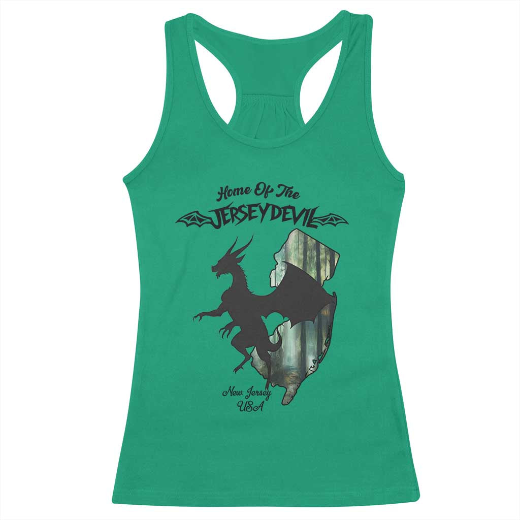 Home Of The Jersey Devil Racerback Tank Top Cryptid Gift TS12 Irish Green Print Your Wear