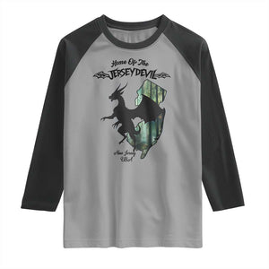 Home Of The Jersey Devil Raglan Shirt Cryptid Gift TS12 Sport Gray Black Print Your Wear