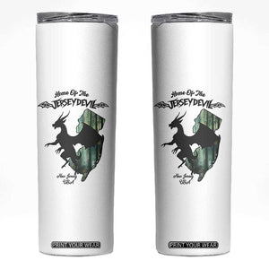 Home Of The Jersey Devil Skinny Tumbler Cryptid Gift TS12 White Print Your Wear