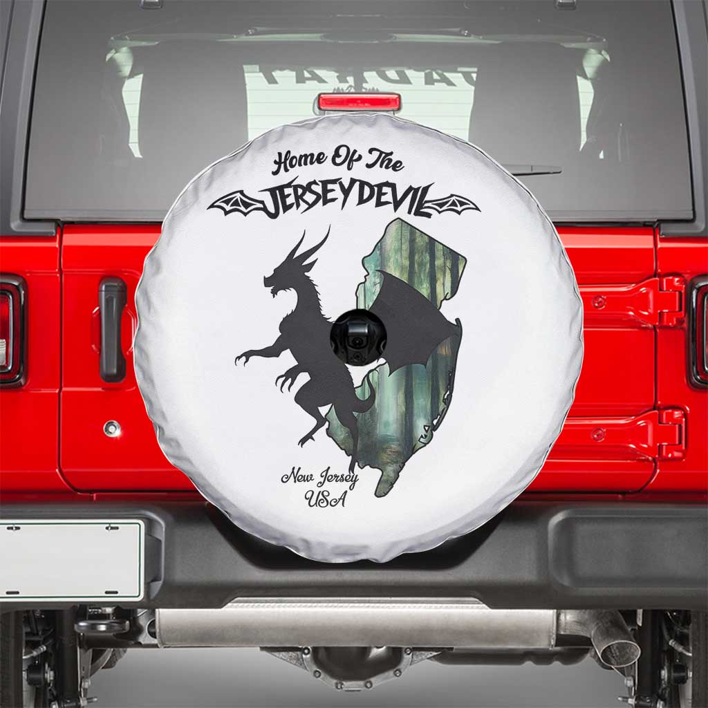 Home Of The Jersey Devil Spare Tire Cover Cryptid Gift TS12 White Print Your Wear
