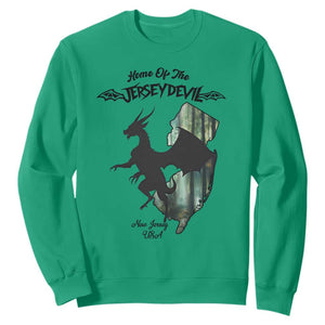 Home Of The Jersey Devil Sweatshirt Cryptid Gift TS12 Irish Green Print Your Wear
