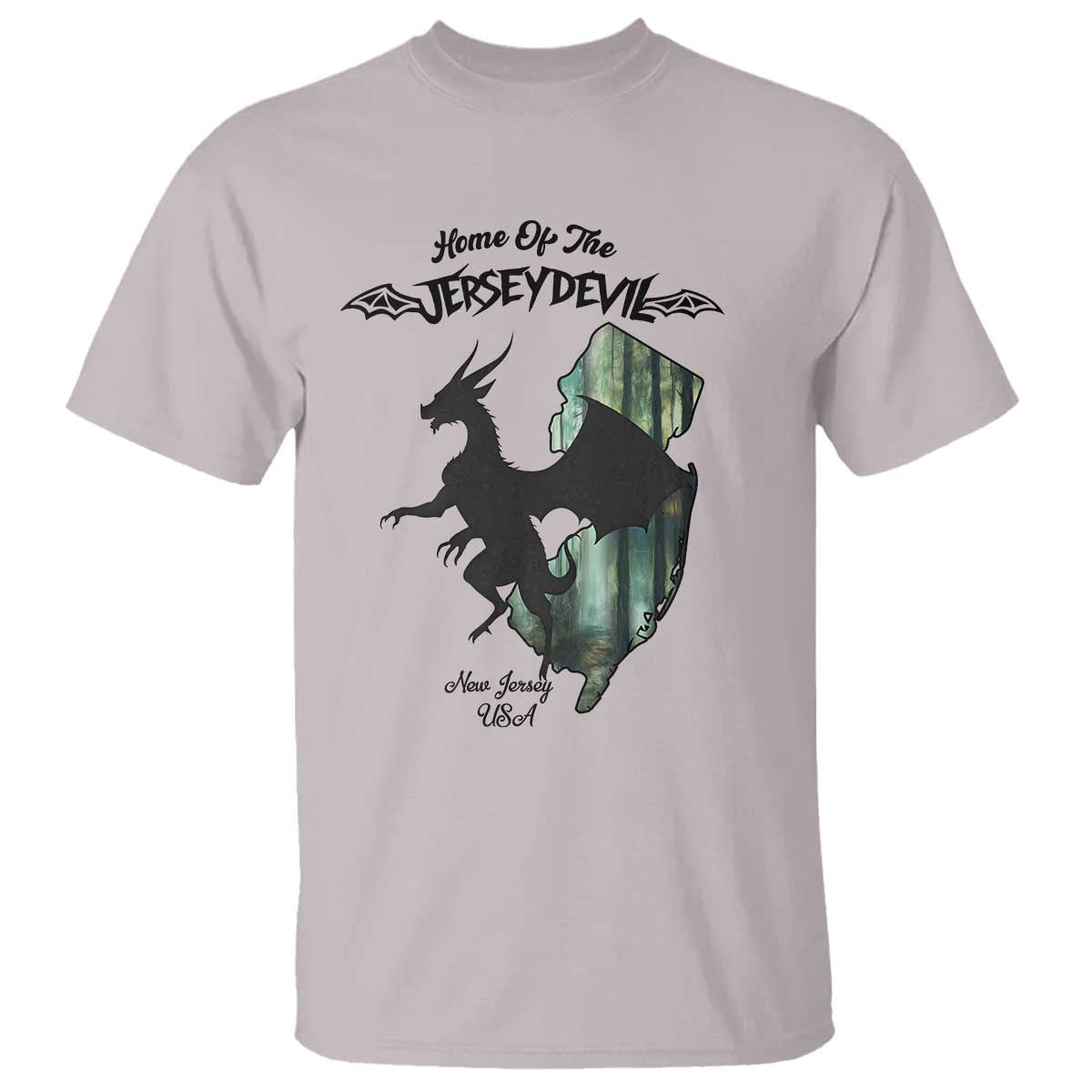 Home Of The Jersey Devil T Shirt Cryptid Gift TS12 Ice Gray Print Your Wear