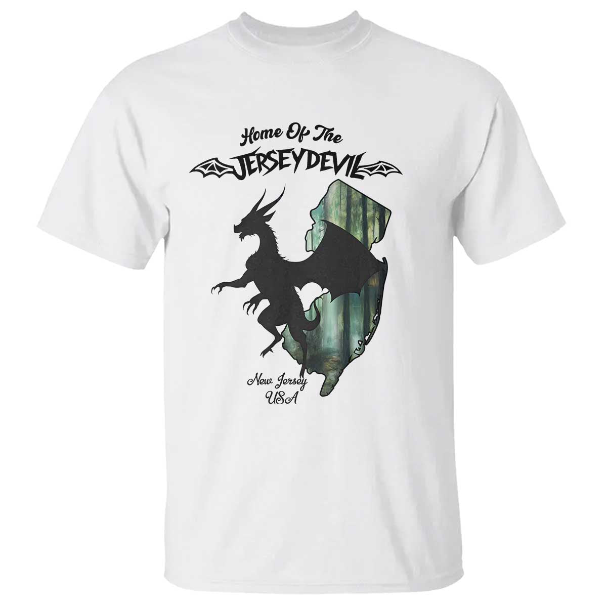 Home Of The Jersey Devil T Shirt Cryptid Gift TS12 White Print Your Wear