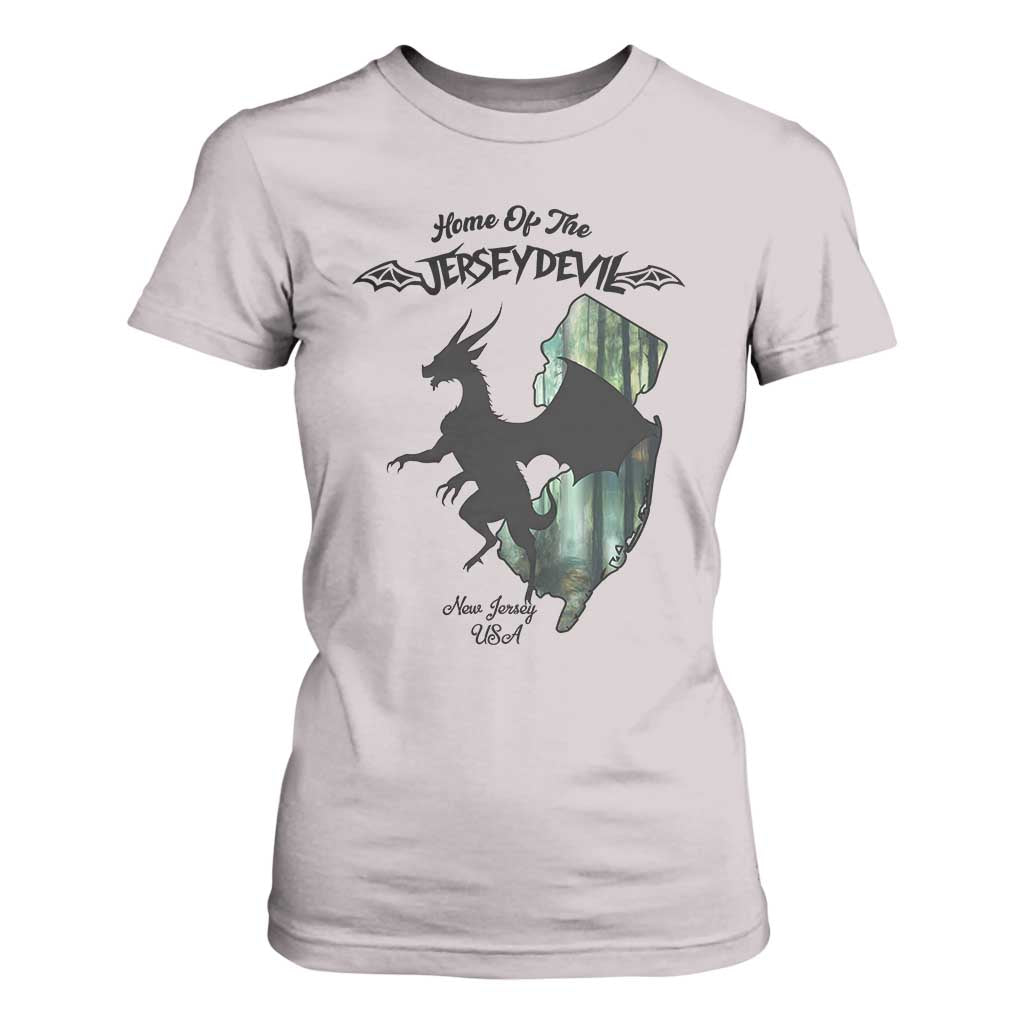 Home Of The Jersey Devil T Shirt For Women Cryptid Gift TS12 Ice Gray Print Your Wear
