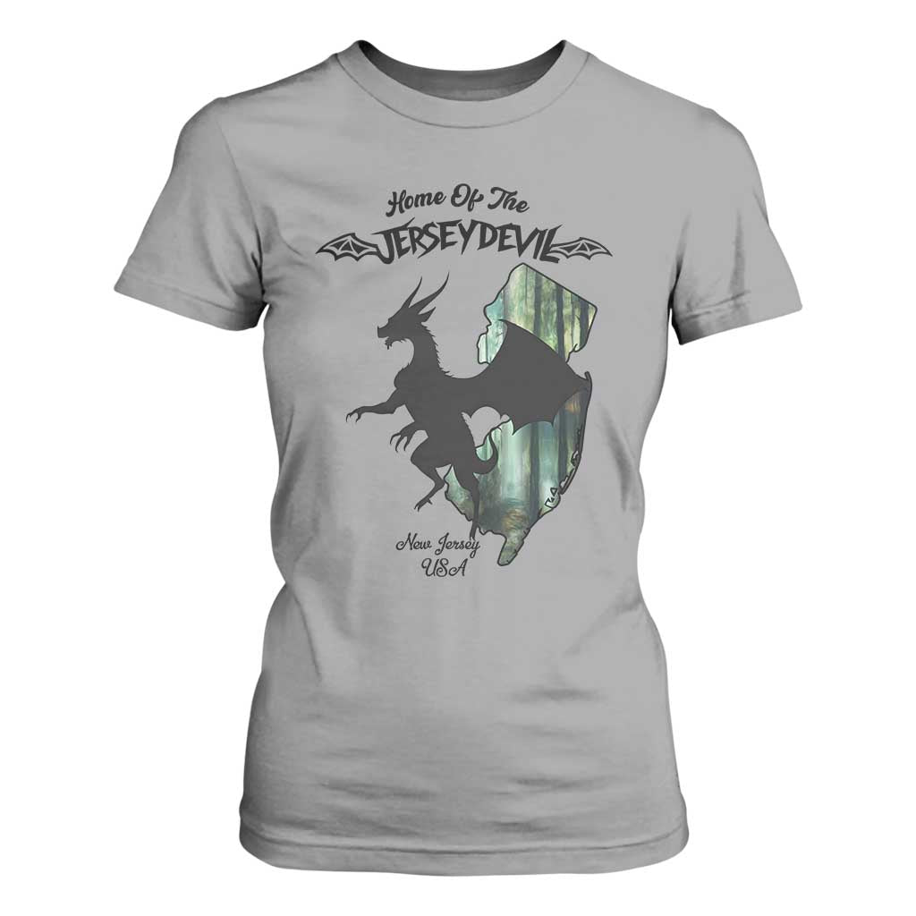 Home Of The Jersey Devil T Shirt For Women Cryptid Gift TS12 Sport Gray Print Your Wear