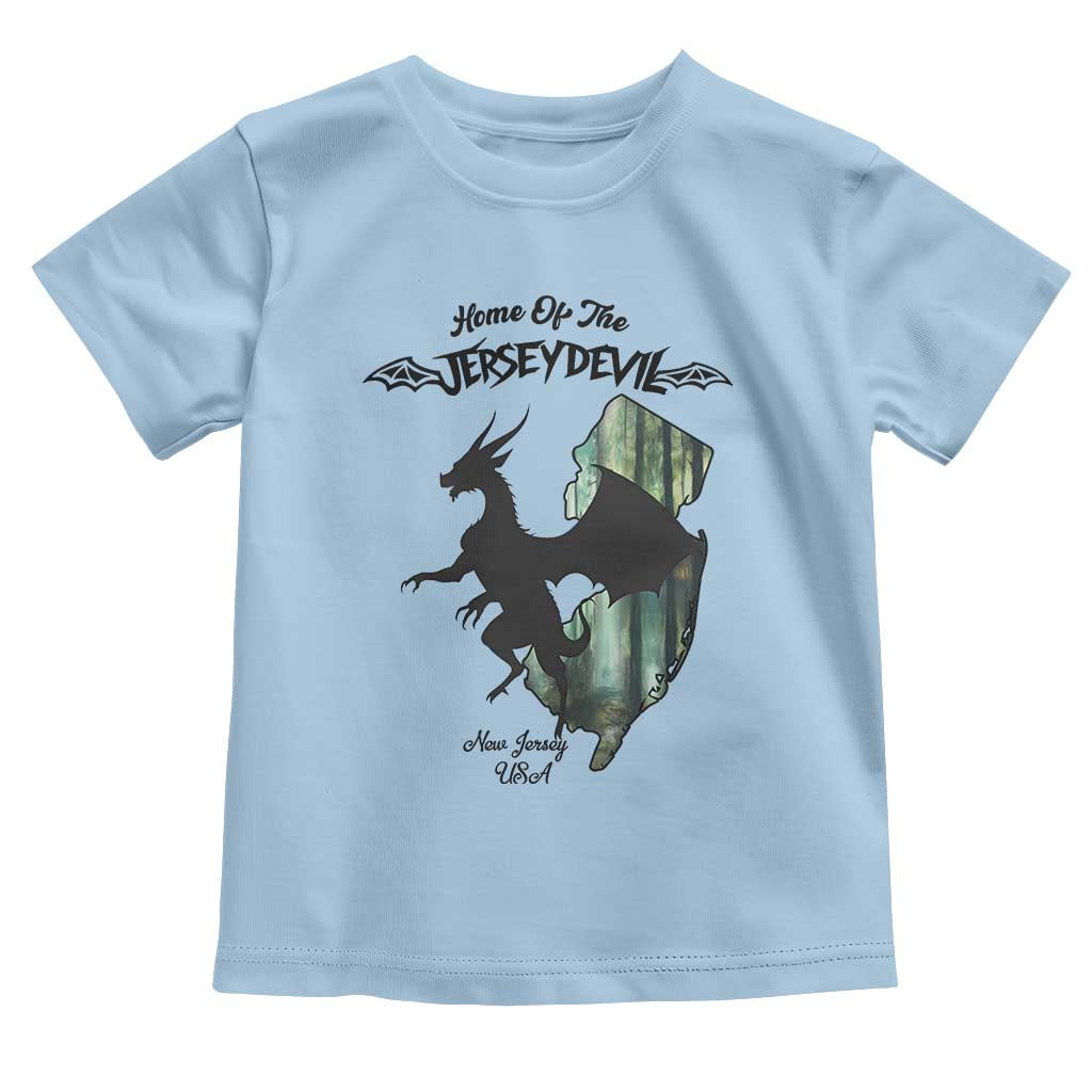 Home Of The Jersey Devil Toddler T Shirt Cryptid Gift TS12 Light Blue Print Your Wear