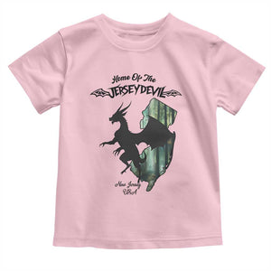 Home Of The Jersey Devil Toddler T Shirt Cryptid Gift TS12 Light Pink Print Your Wear
