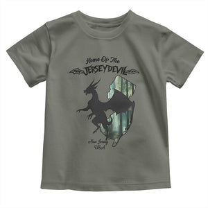 Home Of The Jersey Devil Toddler T Shirt Cryptid Gift TS12 Military Green Print Your Wear