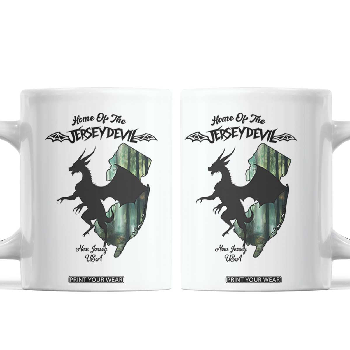 Home Of The Jersey Devil Coffee Mug Cryptid Gift TS12 White Print Your Wear