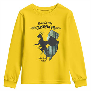 Home Of The Jersey Devil Youth Sweatshirt Cryptid Gift TS12 Daisy Print Your Wear