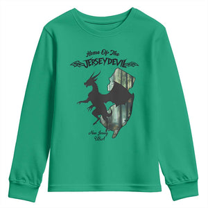 Home Of The Jersey Devil Youth Sweatshirt Cryptid Gift TS12 Irish Green Print Your Wear