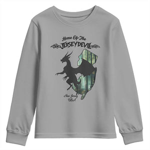 Home Of The Jersey Devil Youth Sweatshirt Cryptid Gift TS12 Sport Gray Print Your Wear