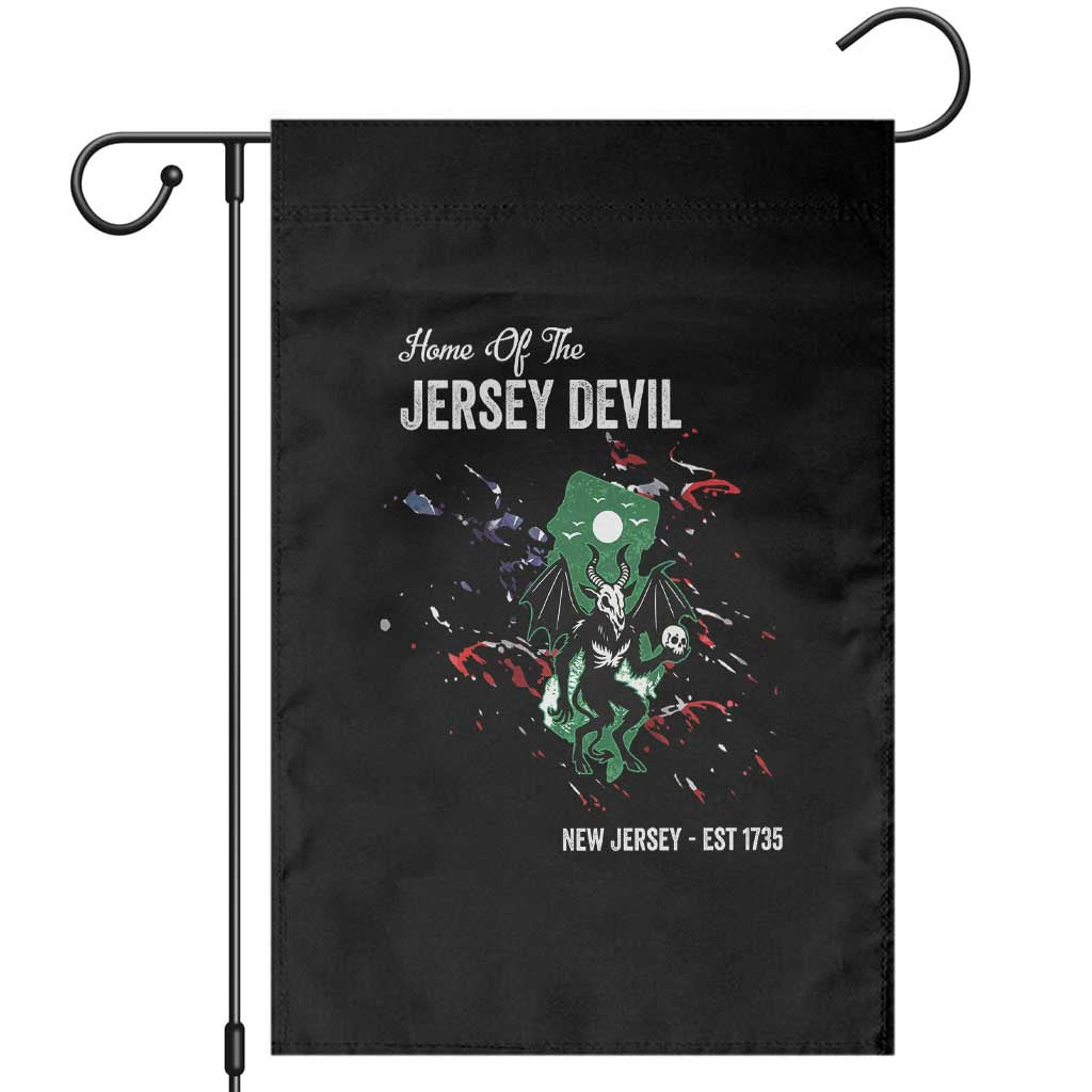 Jersey Devil Garden Flag Home Of New Jersey Est 1735 Cryptid Gift TS12 Black Print Your Wear