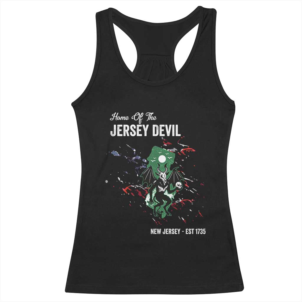 Jersey Devil Racerback Tank Top Home Of New Jersey Est 1735 Cryptid Gift TS12 Black Print Your Wear