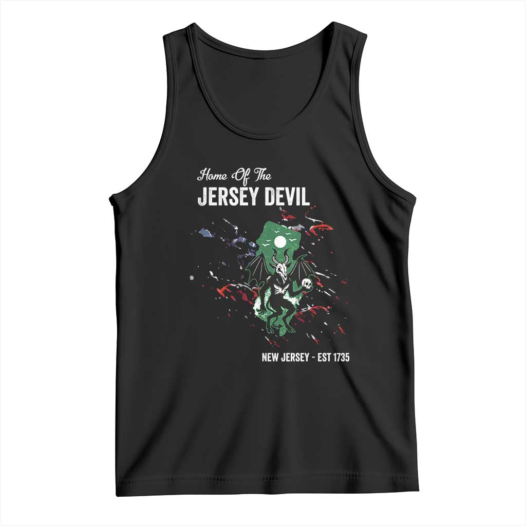 Jersey Devil Tank Top Home Of New Jersey Est 1735 Cryptid Gift TS12 Black Print Your Wear