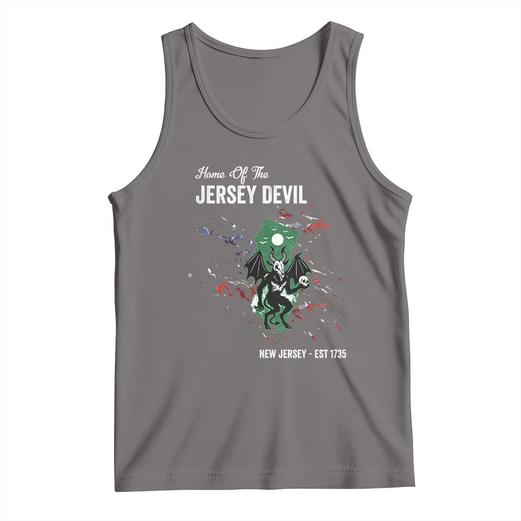 Jersey Devil Tank Top Home Of New Jersey Est 1735 Cryptid Gift TS12 Deep Heather Print Your Wear