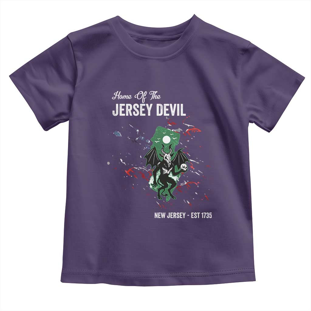 Jersey Devil Toddler T Shirt Home Of New Jersey Est 1735 Cryptid Gift TS12 Purple Print Your Wear