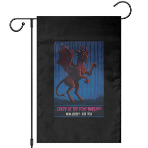 Jersey Devil Garden Flag Creep Of The Pine Barrens New Jersey Est 1735 TS12 Black Print Your Wear