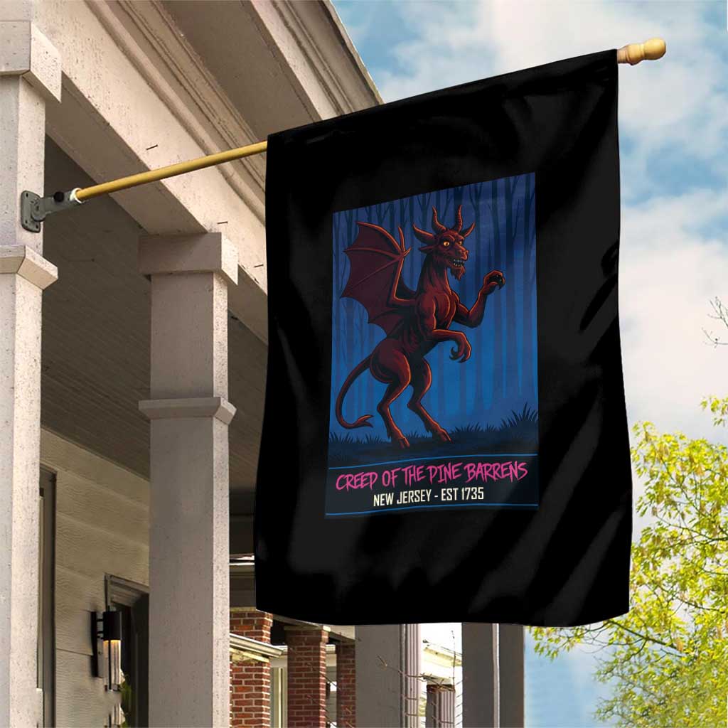 Jersey Devil Garden Flag Creep Of The Pine Barrens New Jersey Est 1735 TS12 Print Your Wear