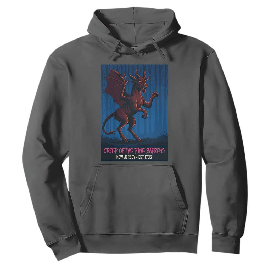 Jersey Devil Hoodie Creep Of The Pine Barrens New Jersey Est 1735 TS12 Dark Heather Print Your Wear