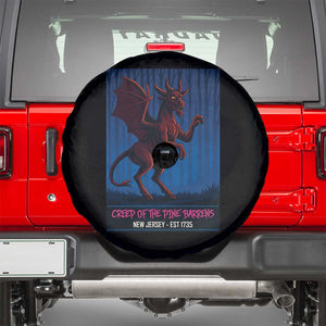Jersey Devil Spare Tire Cover Creep Of The Pine Barrens New Jersey Est 1735 TS12 Black Print Your Wear