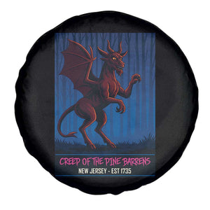 Jersey Devil Spare Tire Cover Creep Of The Pine Barrens New Jersey Est 1735 TS12 Print Your Wear